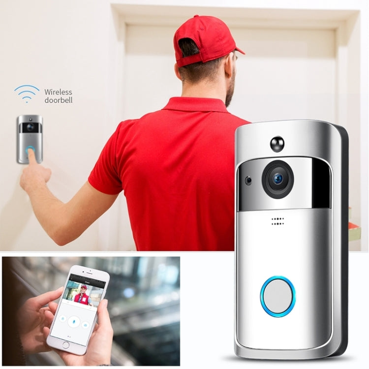 M4 720P Smart WIFI Ultra Low Power Video PIR Visual Doorbell with 3 Battery Slots,Support Mobile Phone Remote Monitoring & Night Vision & 166 Degree Wide-angle Camera Lens M4 720P Smart WIFI Ultra Low Power Video PIR Visual Doorbell with 3 Battery Slots,Support Mobile Phone Remote Monitoring & Night Vision & 166 Degree Wide-angle Camera Lens